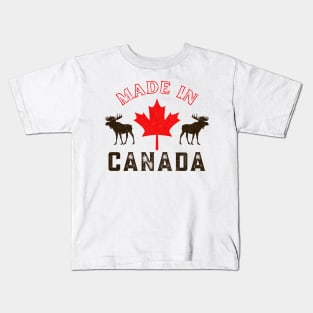 Canadian Pride Made In Canada Maple Leaf Kids T-Shirt